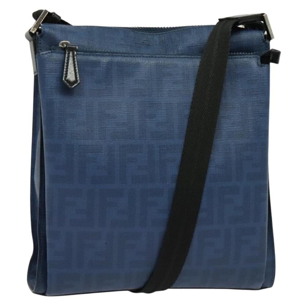 Fendi Zucca Shoulder Bag Blue